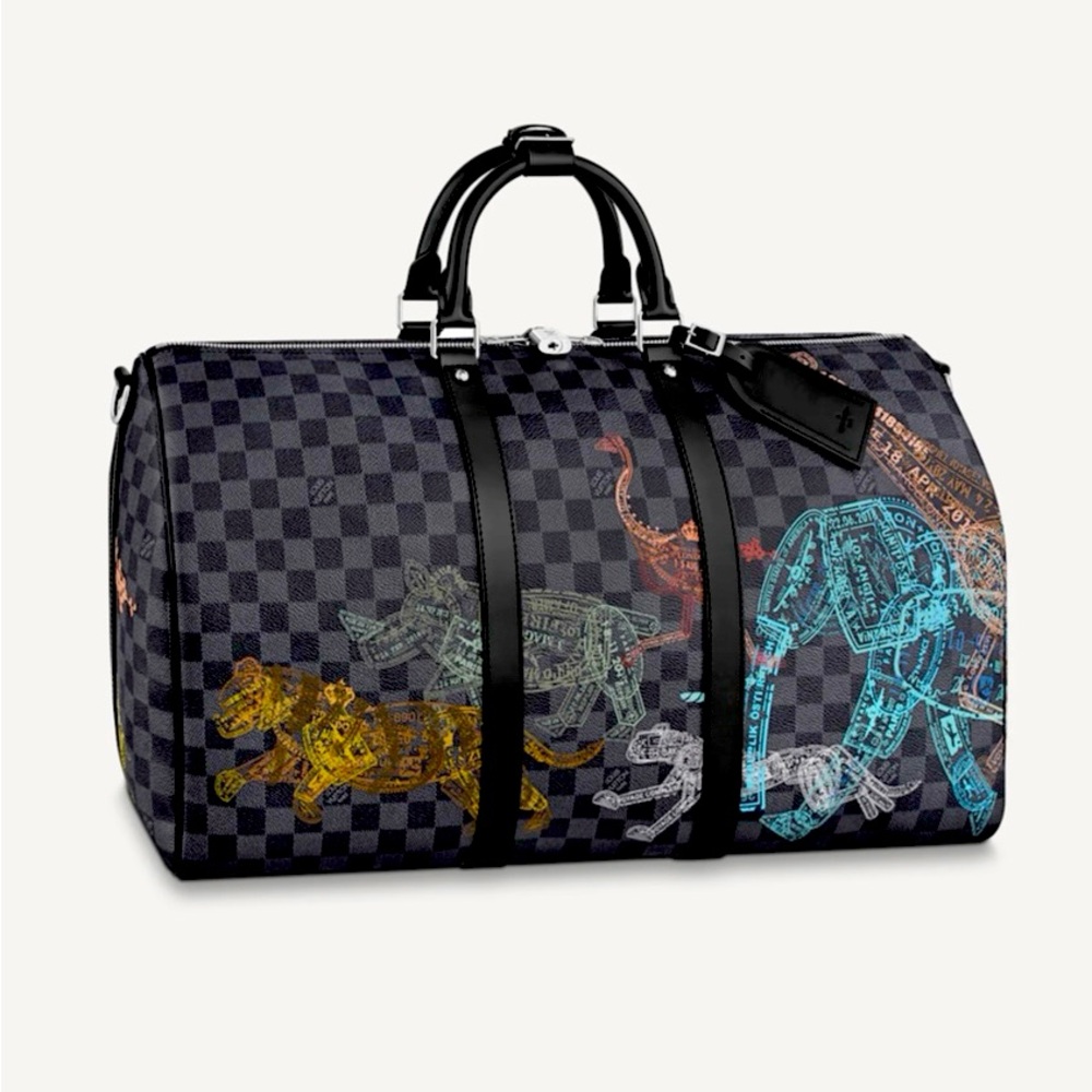 LV Stamps Keepall Bandouliére 50